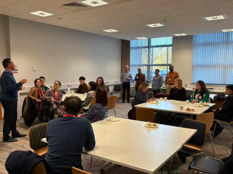 iRise Winter Social 16th Dec 25 - Prof Wei Sha giving a speech about REC